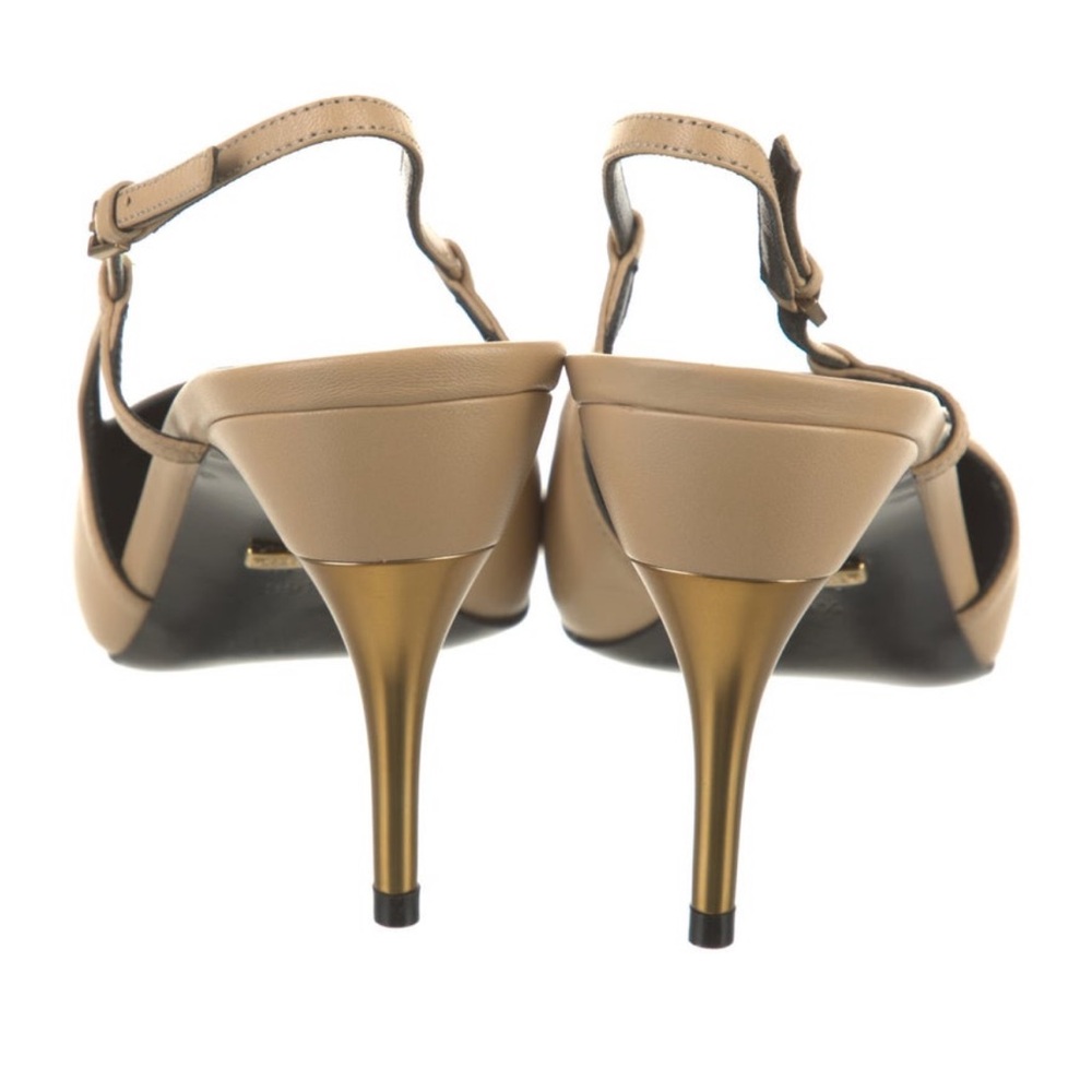 Gucci Leather Slingback Heels - Picture 4 of 5